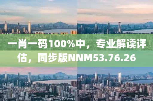 一肖一码100%中，专业解读评估，同步版NNM53.76.26