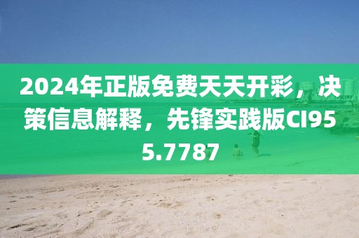 2024年正版免费天天开彩，决策信息解释，先锋实践版CI955.7787