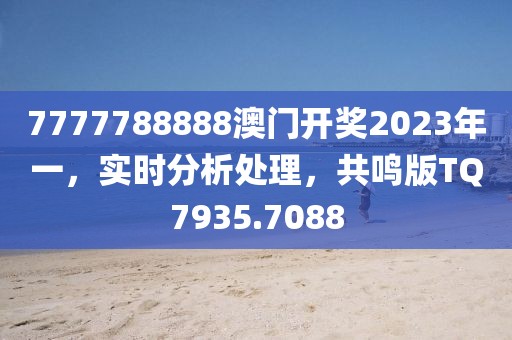 7777788888澳门开奖2023年一，实时分析处理，共鸣版TQ7935.7088