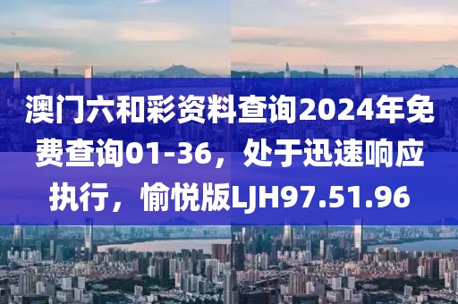 澳门六和彩资料查询2024年免费查询01-36，处于迅速响应执行，愉悦版LJH97.51.96
