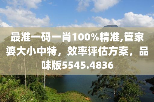 最准一码一肖100%精准,管家婆大小中特，效率评估方案，品味版5545.4836