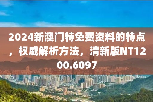 2024新澳门特免费资料的特点，权威解析方法，清新版NT1200.6097