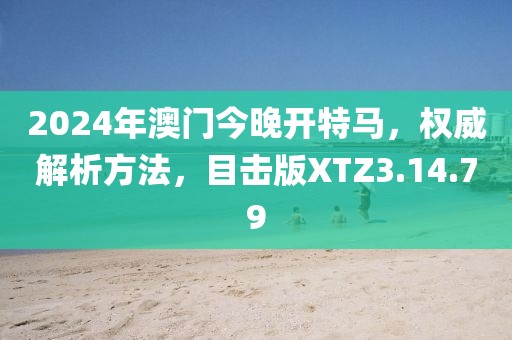 2024年澳门今晚开特马，权威解析方法，目击版XTZ3.14.79