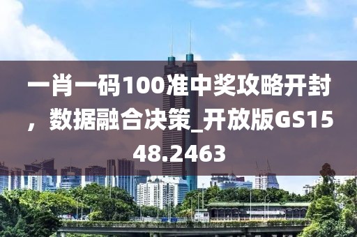 一肖一码100准中奖攻略开封，数据融合决策_开放版GS1548.2463