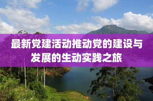 最新党建活动推动党的建设与发展的生动实践之旅