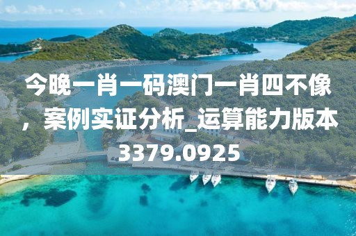 今晚一肖一码澳门一肖四不像，案例实证分析_运算能力版本3379.0925