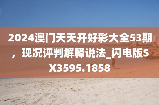 2024澳门天天开好彩大全53期，现况评判解释说法_闪电版SX3595.1858