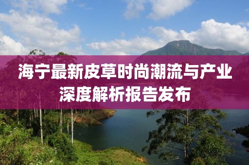 海宁最新皮草时尚潮流与产业深度解析报告发布