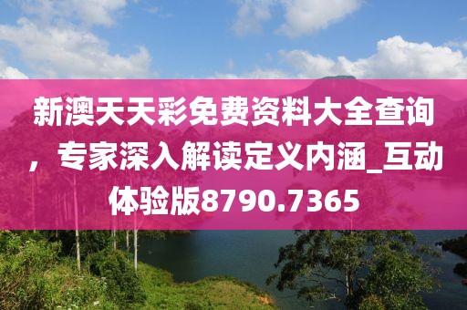 新澳天天彩免费资料大全查询，专家深入解读定义内涵_互动体验版8790.7365