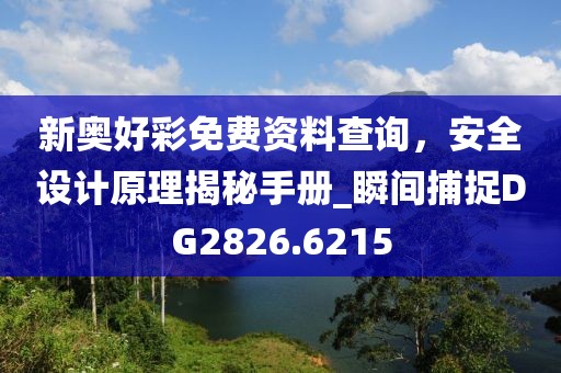 新奥好彩免费资料查询，安全设计原理揭秘手册_瞬间捕捉DG2826.6215