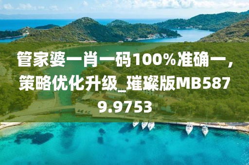 管家婆一肖一码100%准确一，策略优化升级_璀璨版MB5879.9753