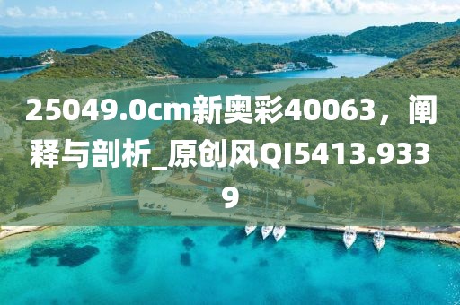25049.0cm新奥彩40063，阐释与剖析_原创风QI5413.9339