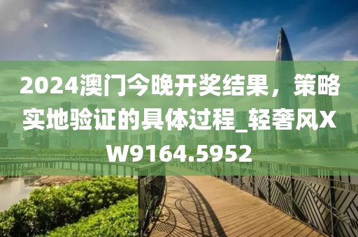 2024澳门今晚开奖结果，策略实地验证的具体过程_轻奢风XW9164.5952