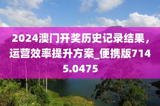 2024澳门开奖历史记录结果，运营效率提升方案_便携版7145.0475