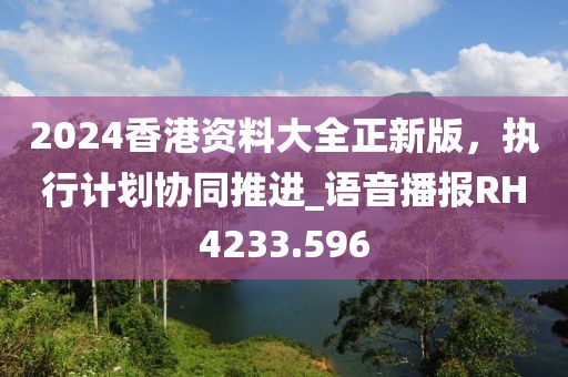 2024香港资料大全正新版，执行计划协同推进_语音播报RH4233.596