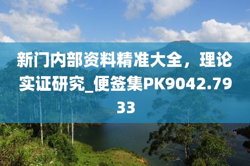 新门内部资料精准大全，理论实证研究_便签集PK9042.7933