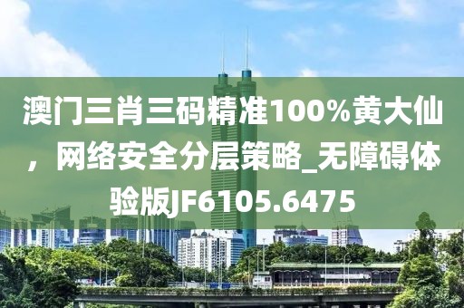 澳门三肖三码精准100%黄大仙，网络安全分层策略_无障碍体验版JF6105.6475