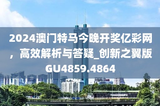 2024澳门特马今晚开奖亿彩网，高效解析与答疑_创新之翼版GU4859.4864