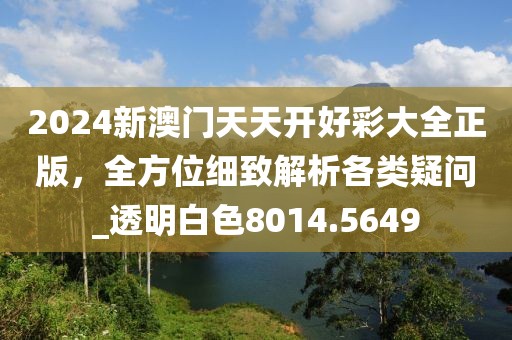 2024新澳门天天开好彩大全正版，全方位细致解析各类疑问_透明白色8014.5649