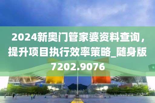 2024新奥门管家婆资料查询，提升项目执行效率策略_随身版7202.9076