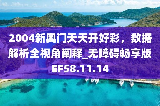 2004新奥门天天开好彩，数据解析全视角阐释_无障碍畅享版EF58.11.14