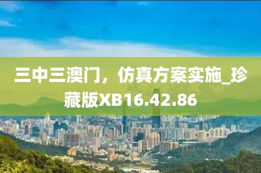 三中三澳门，仿真方案实施_珍藏版XB16.42.86