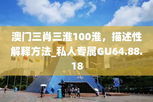 澳门三肖三淮100淮，描述性解释方法_私人专属GU64.88.18