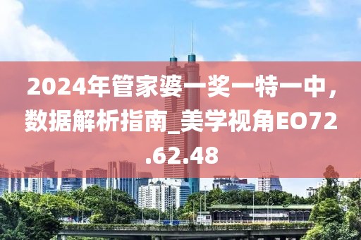 2024年管家婆一奖一特一中，数据解析指南_美学视角EO72.62.48