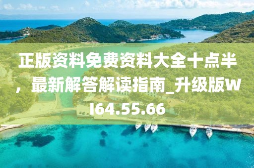 正版资料免费资料大全十点半，最新解答解读指南_升级版WI64.55.66