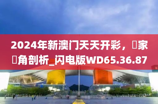2024年新澳门天天开彩，專家視角剖析_闪电版WD65.36.87