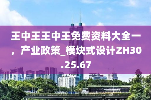 王中王王中王免费资料大全一，产业政策_模块式设计ZH30.25.67