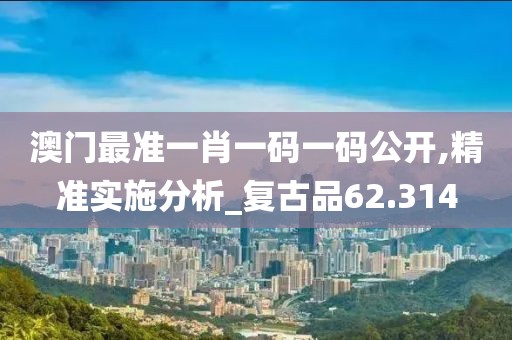 澳门最准一肖一码一码公开,精准实施分析_复古品62.314
