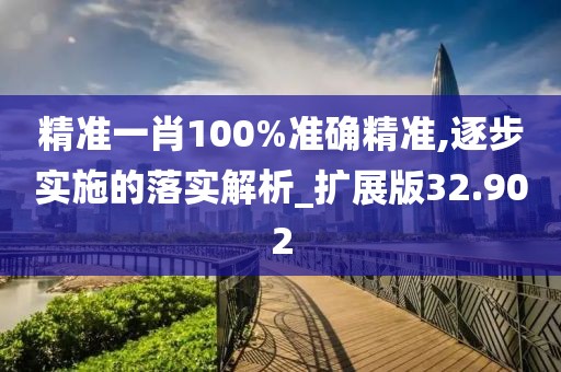 精准一肖100%准确精准,逐步实施的落实解析_扩展版32.902