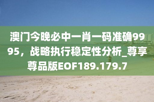澳门今晚必中一肖一码准确9995，战略执行稳定性分析_尊享尊品版EOF189.179.7