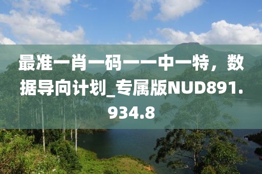 最准一肖一码一一中一特，数据导向计划_专属版NUD891.934.8