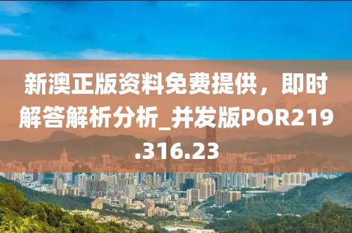 新澳正版资料免费提供，即时解答解析分析_并发版POR219.316.23