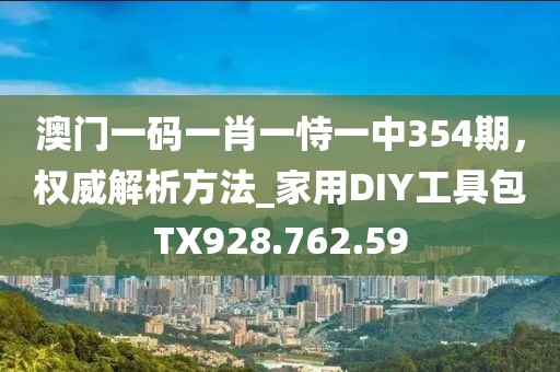 澳门一码一肖一恃一中354期，权威解析方法_家用DIY工具包TX928.762.59