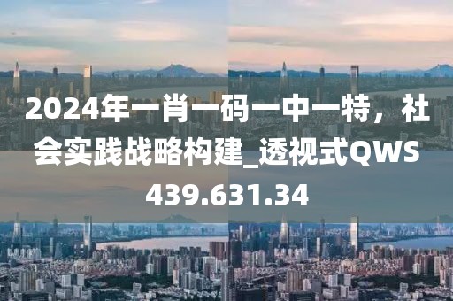 2024年一肖一码一中一特，社会实践战略构建_透视式QWS439.631.34