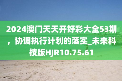2024澳门天天开好彩大全53期，协调执行计划的落实_未来科技版HJR10.75.61