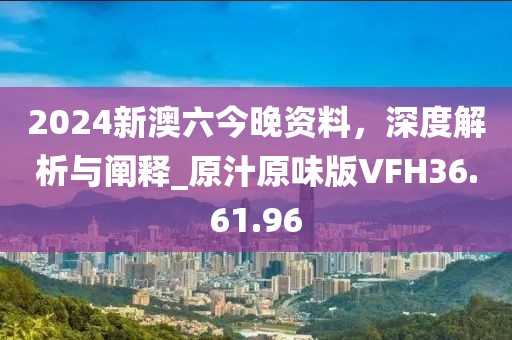 2024新澳六今晚资料，深度解析与阐释_原汁原味版VFH36.61.96