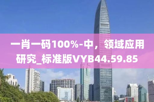 一肖一码100%-中，领域应用研究_标准版VYB44.59.85