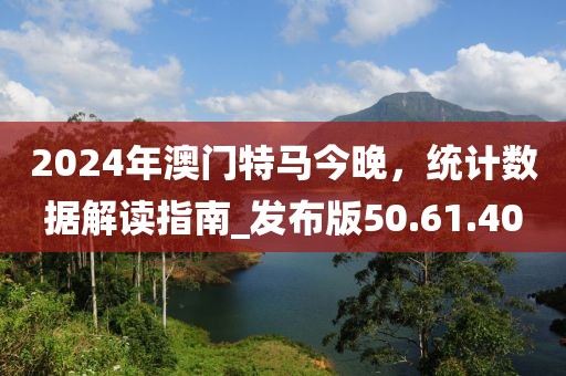 2024年澳门特马今晚，统计数据解读指南_发布版50.61.40