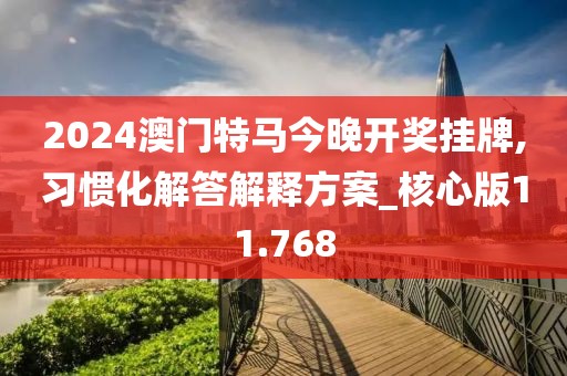 2024澳门特马今晚开奖挂牌,习惯化解答解释方案_核心版11.768