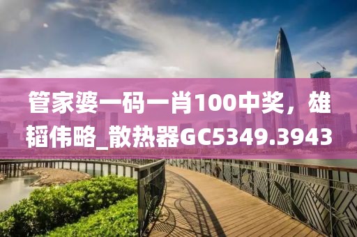 管家婆一码一肖100中奖，雄韬伟略_散热器GC5349.3943
