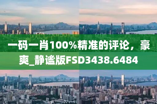 一码一肖100%精准的评论，豪爽_静谧版FSD3438.6484