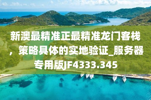 新澳最精准正最精准龙门客栈，策略具体的实地验证_服务器专用版JF4333.345