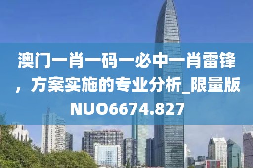 澳门一肖一码一必中一肖雷锋，方案实施的专业分析_限量版NUO6674.827