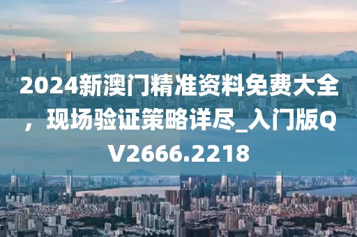 2024新澳门精准资料免费大全，现场验证策略详尽_入门版QV2666.2218