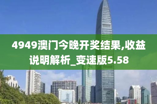 4949澳门今晚开奖结果,收益说明解析_变速版5.58