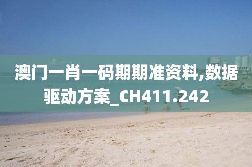 澳门一肖一码期期准资料,数据驱动方案_CH411.242